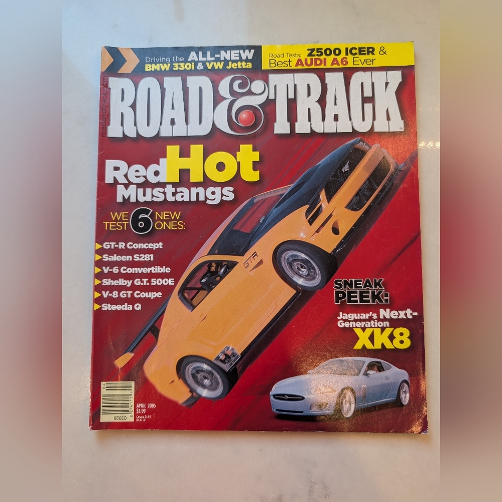 Road & Track Red Hot Mustangs April 2005